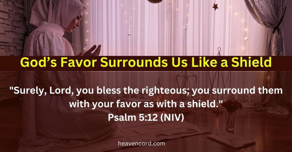 God’s Favor Surrounds Us Like a Shield-Psalm 5:12 (NIV)